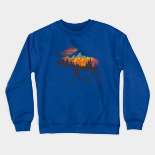 Moose Of Grand Teton Crewneck Sweatshirt